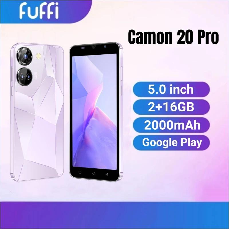 FUFFI-Camon 20 Pro Ʈ, ȵ̵,  SIM,3G Ʈũ, ޴, 5.0 ġ, 16GB ROM,2GB RAM,2000mAh
